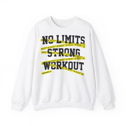 No Limits Strong Workout Sweatshirt - Unisex Heavy Blend™ Crewneck