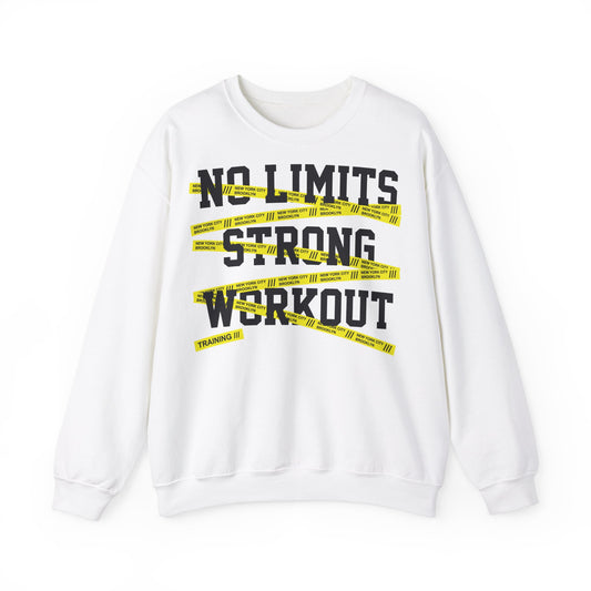 No Limits Strong Workout Sweatshirt - Unisex Heavy Blend™ Crewneck