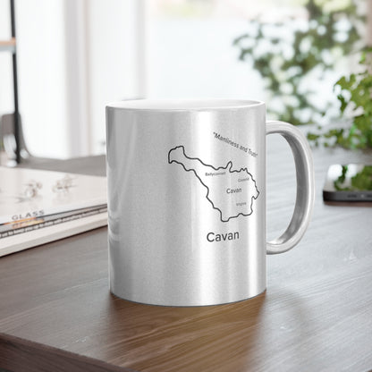 Cavan County Metallic Colour Mug - Silver/Gold - Perfect Gift for Coffee Lovers
