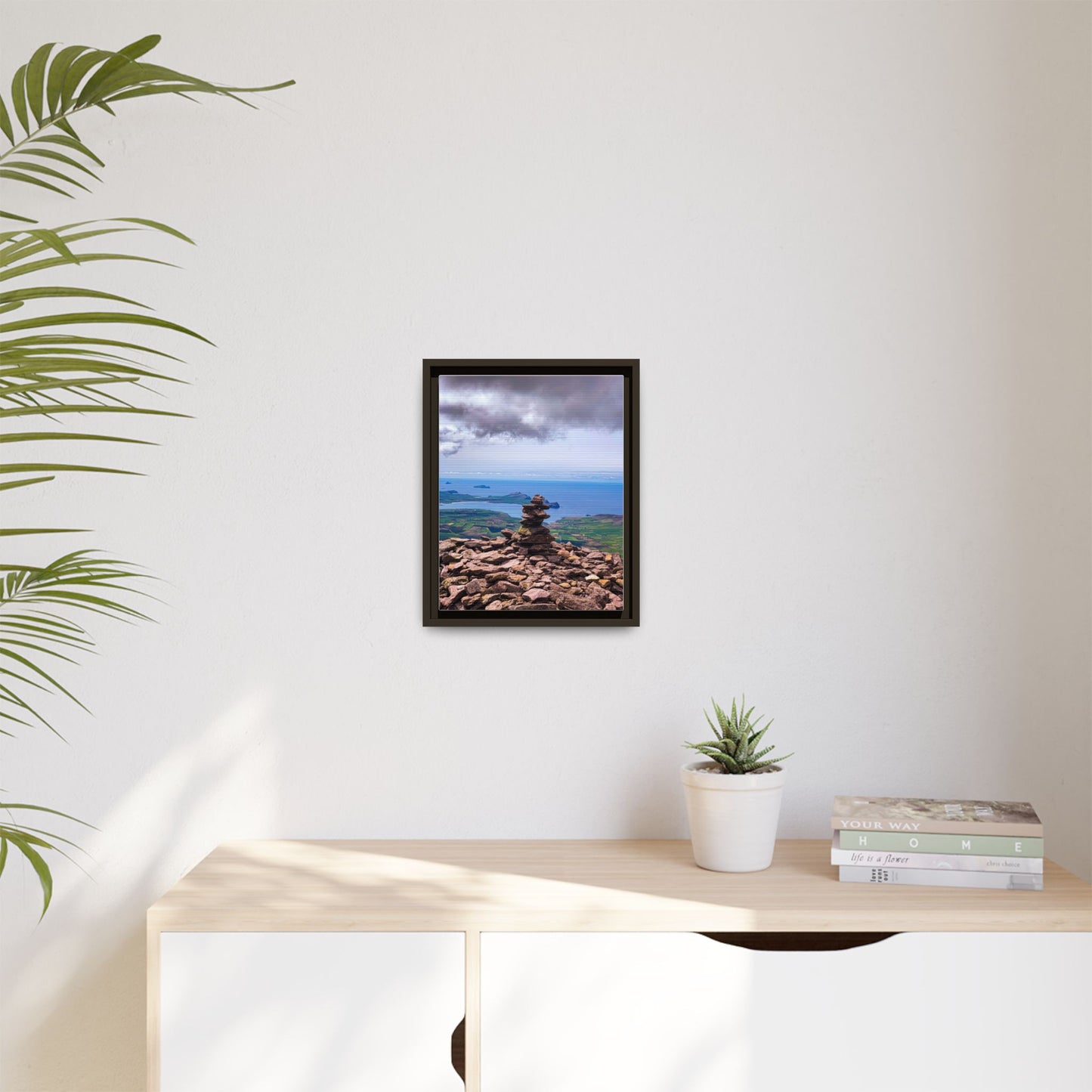 Mount Brandon Top Matte Canvas, Framed (Multi-color)