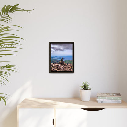 Mount Brandon Top Matte Canvas, Framed (Multi-color)