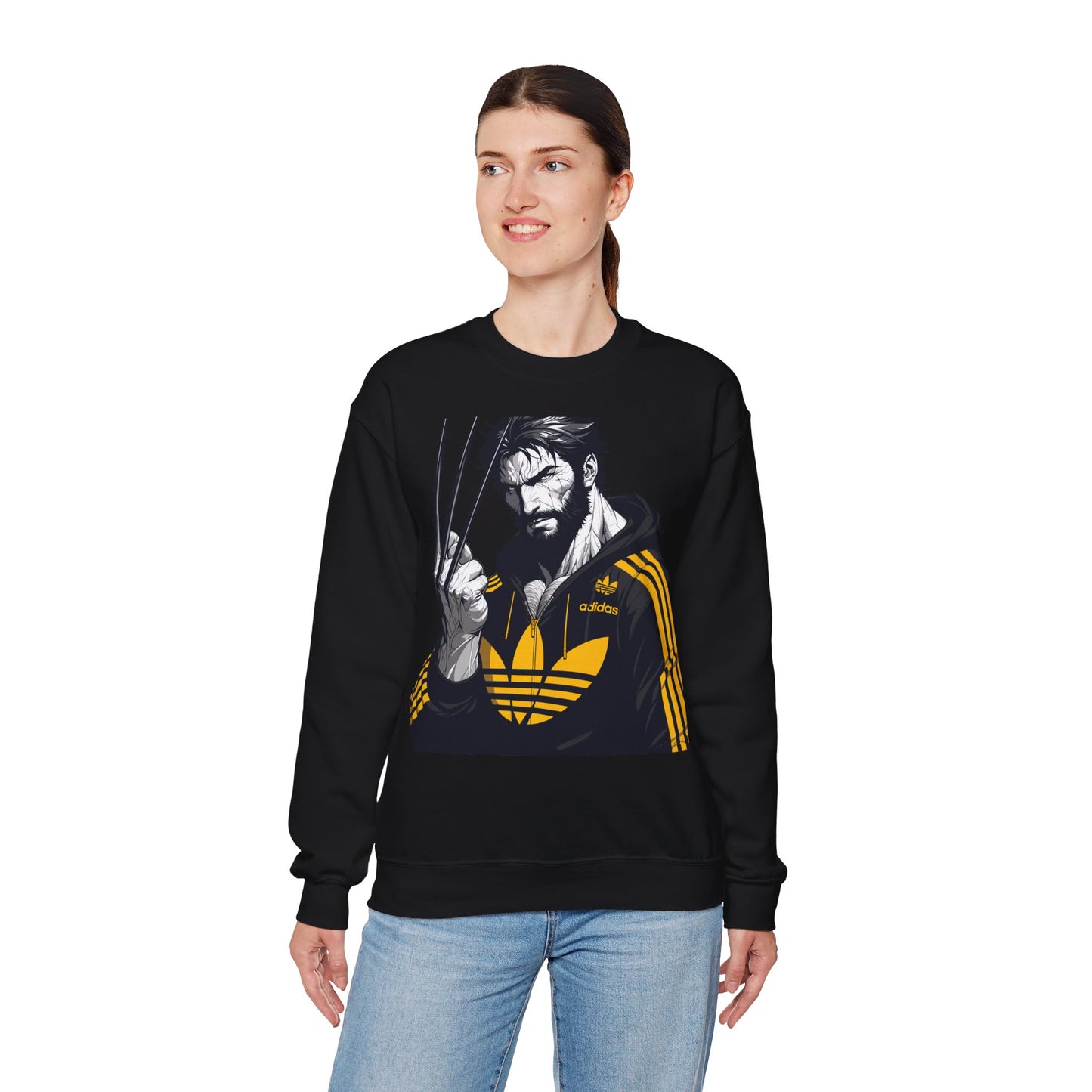 Wolverine Graphic Crewneck Sweatshirt for Anime Fans