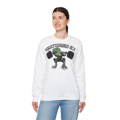 Squatosaurus Rex Sweatshirt - Fun and Comfortable Crewneck for Gym Lovers
