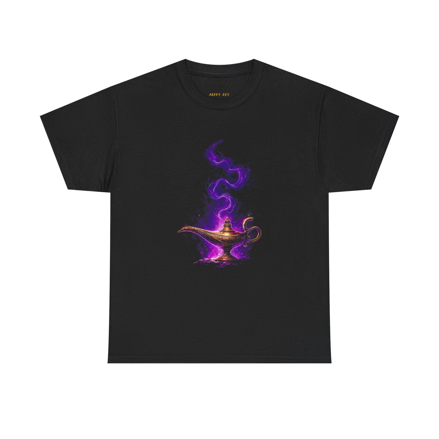 Magic Lamp T‑Shirt — Purple Genie Smoke Graphic Tee