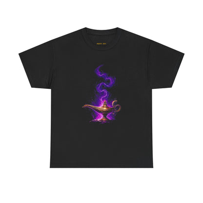 Magic Lamp T‑Shirt — Purple Genie Smoke Graphic Tee