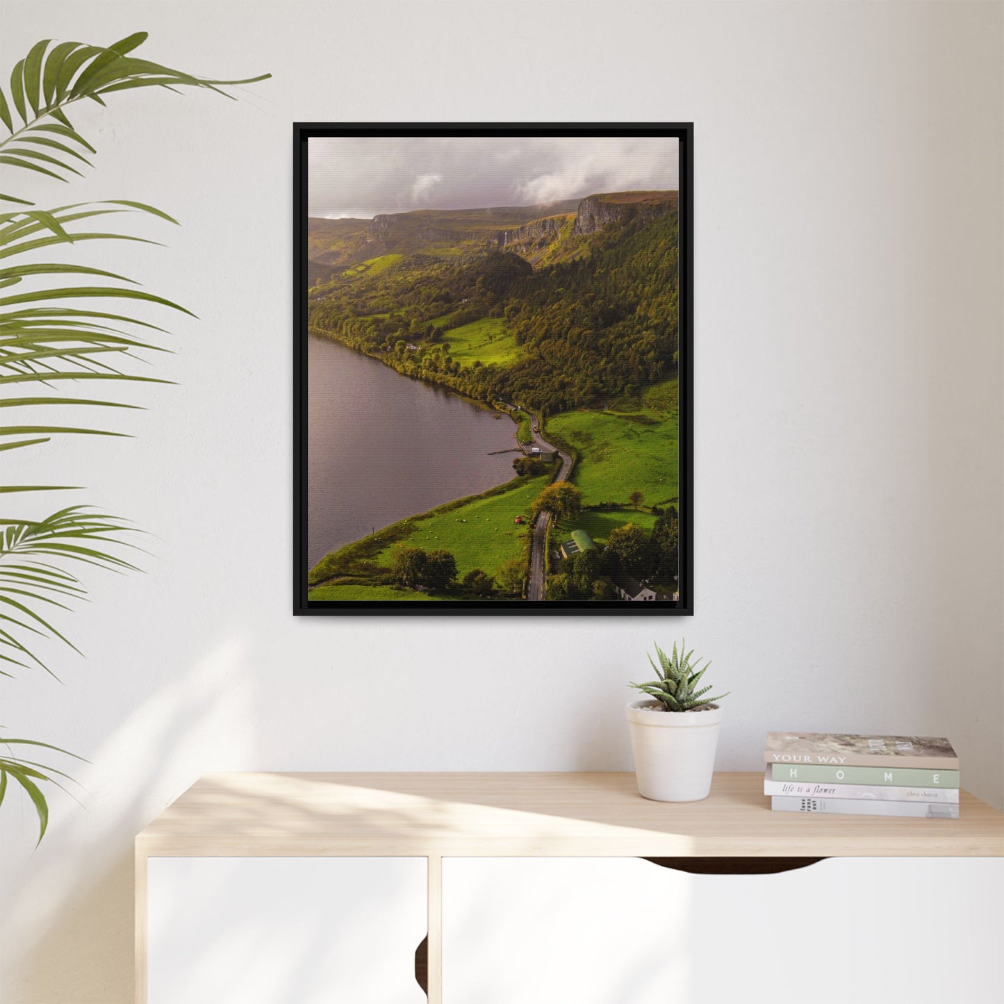 South in Aghadh an Aird or The Devil's Cheney Matte Canvas, Framed (Multi-color)