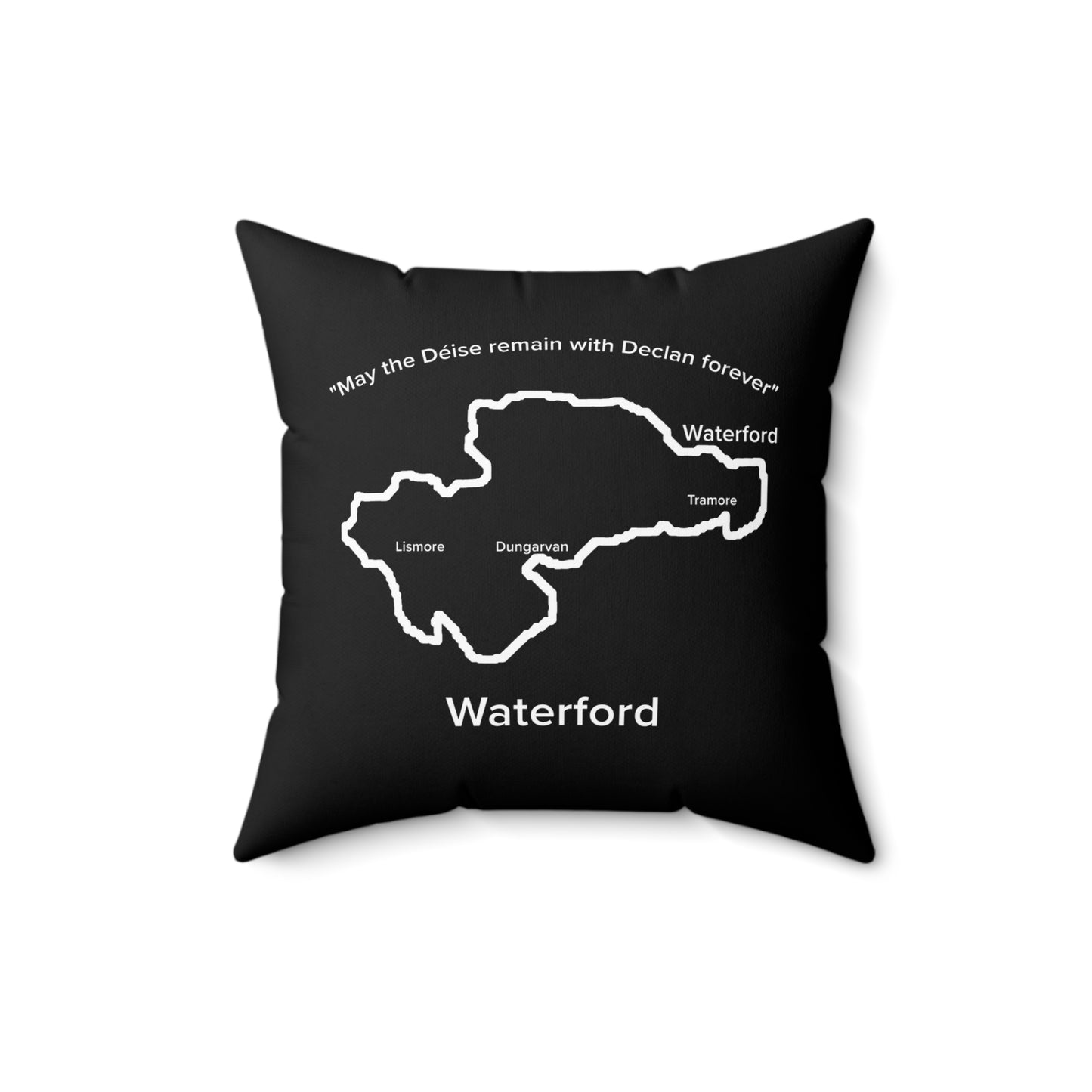 Waterford Spun Polyester Square Pillow Black Edition 4 Sizes