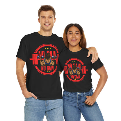 No Pain No Gain Unisex Heavy Cotton Tee