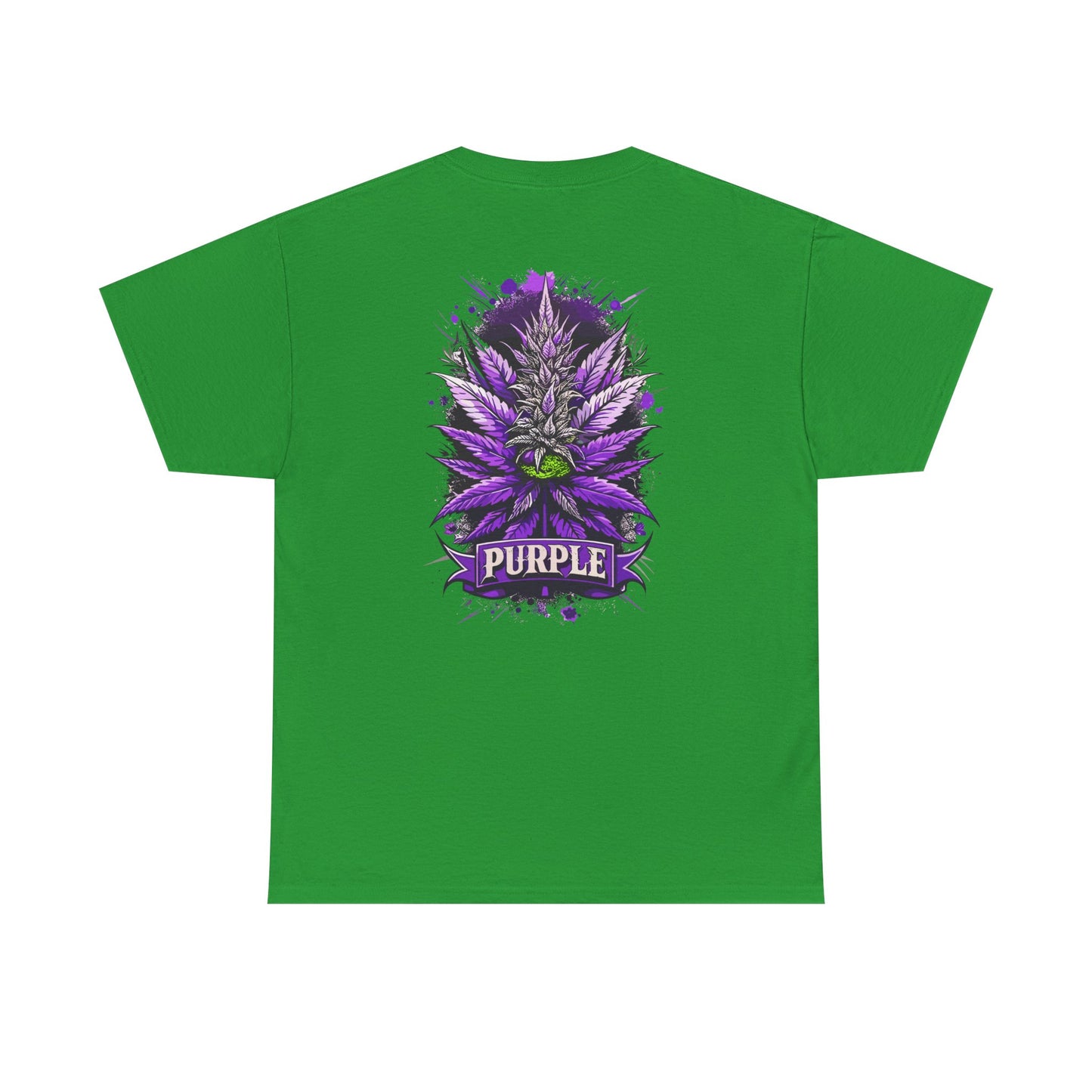 Purple Cannabis Bud T-Shirt — Bold Psychedelic Marijuana Graphic Tee