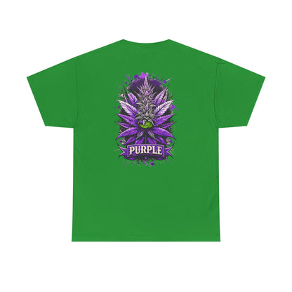 Purple Cannabis Bud T-Shirt — Bold Psychedelic Marijuana Graphic Tee