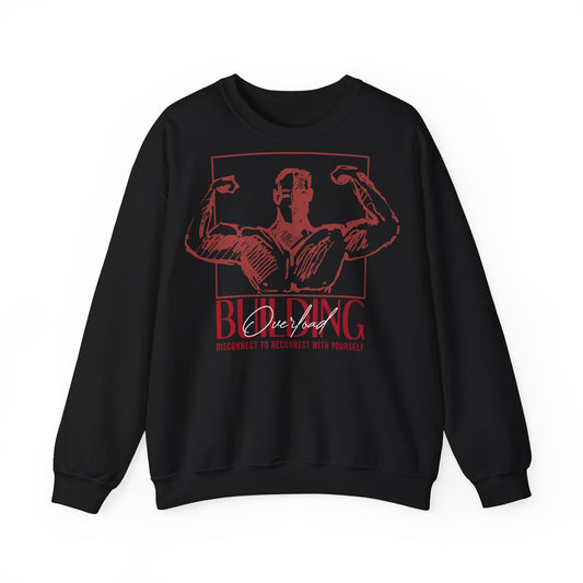 Motivational Fitness Unisex Heavy Blend™ Crewneck Sweatshirt - "Disconnect to Reconnect"
