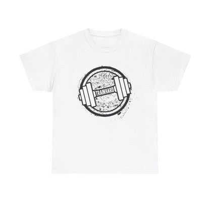 Unisex Heavy Cotton Tee - Train Hard Fitness Shirt for Gym Lovers