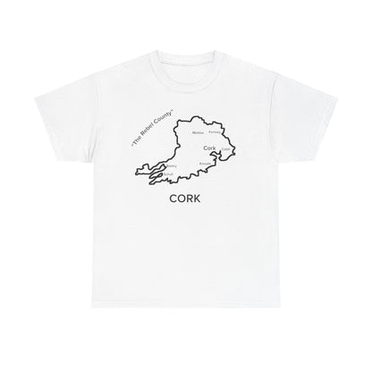 Cork Unisex Heavy Cotton Tee White Edition