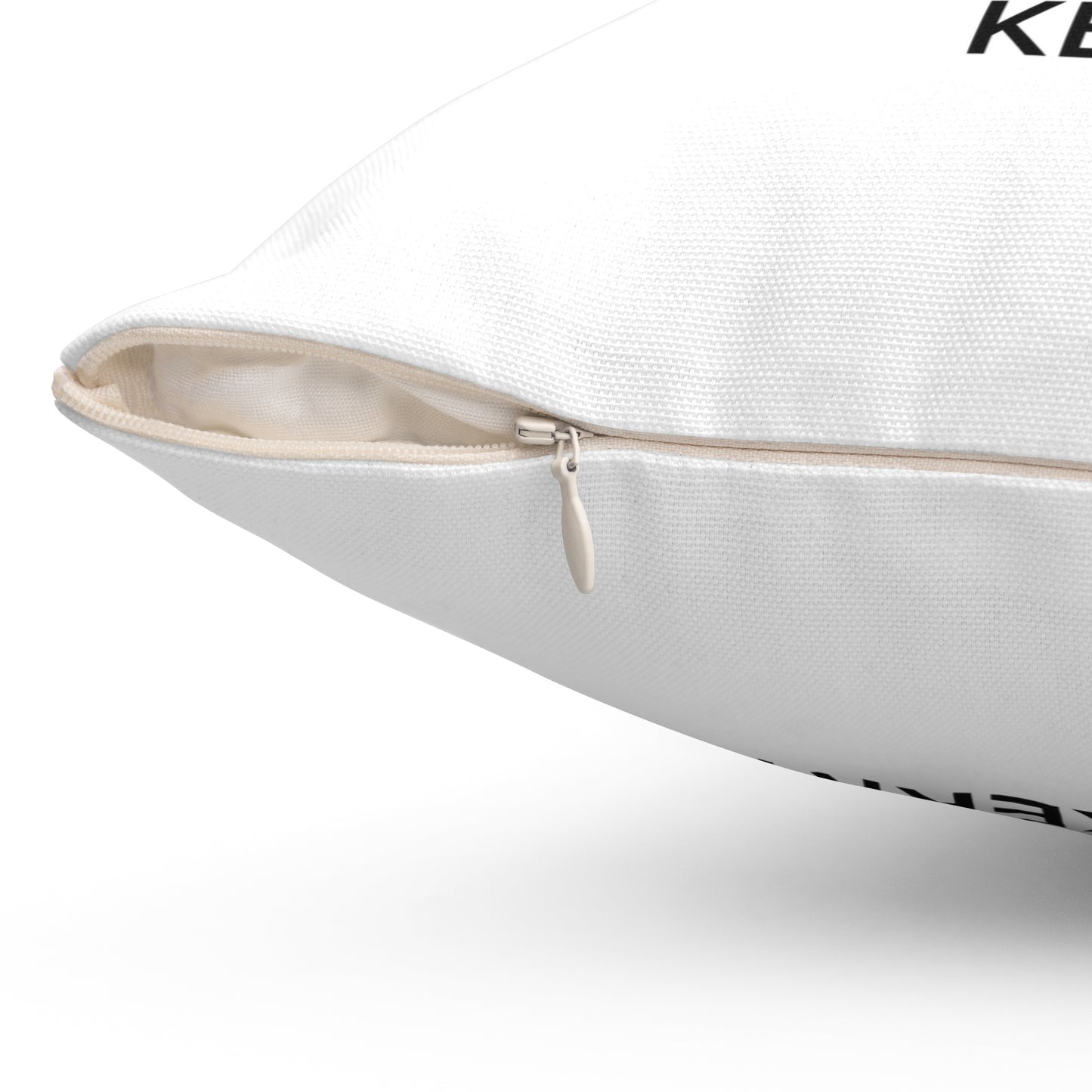 Kerry Spun Polyester Square Pillow White Edition 2 Sizes