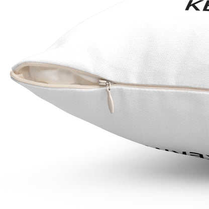 Kerry Spun Polyester Square Pillow White Edition 2 Sizes