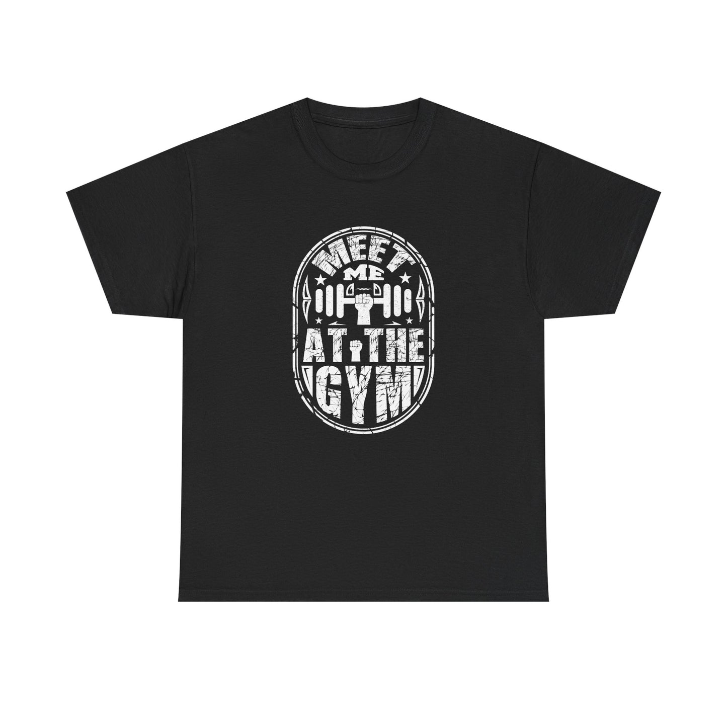 Meet Me at the Gym Unisex Heavy Cotton Tee - Fitness Tee for Gym Lovers