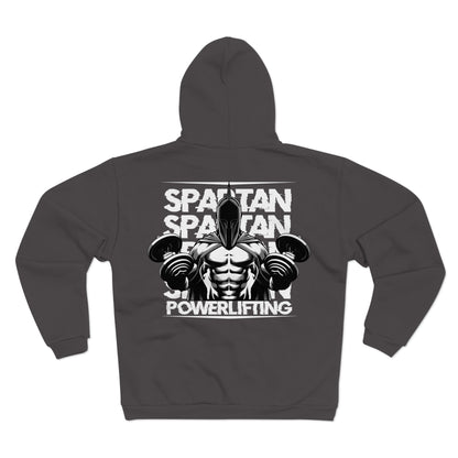 Spartan Powerlifting Unisex Hooded Zip Sweatshirt