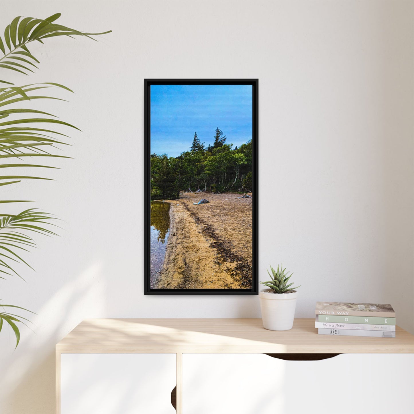 Killarney Beach Matte Canvas, Framed (Multi-color)