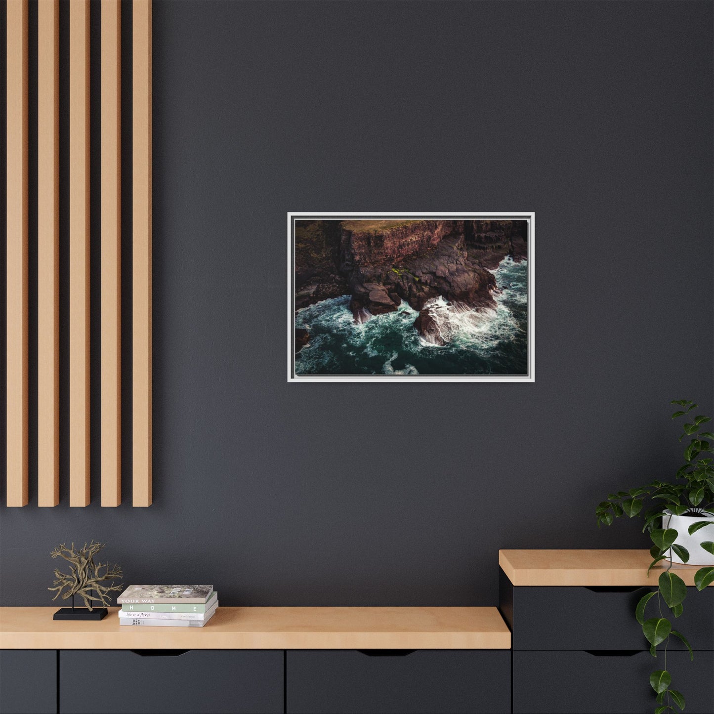 Kerry Head Matte Canvas, Framed (Multi-color)