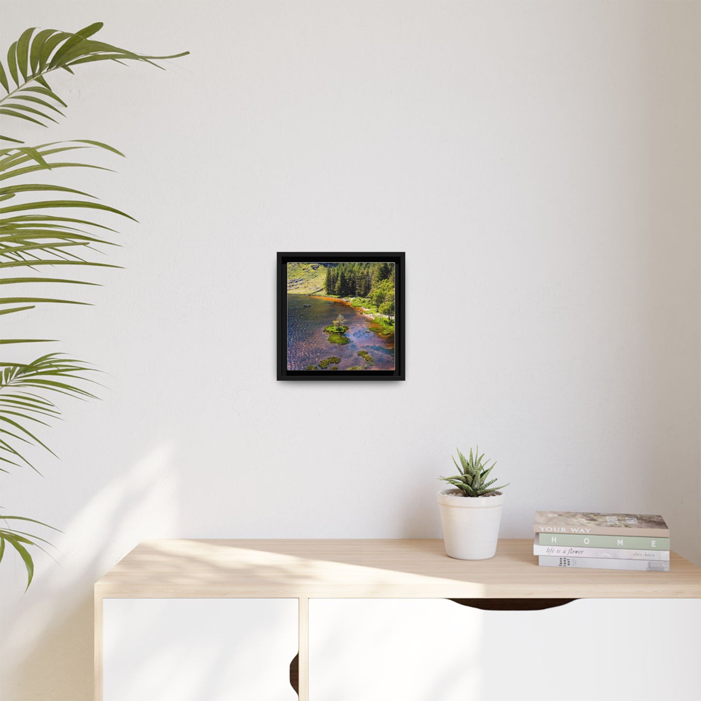 Gleanteenassig Forest Matte Canvas, Framed (Multi-color)