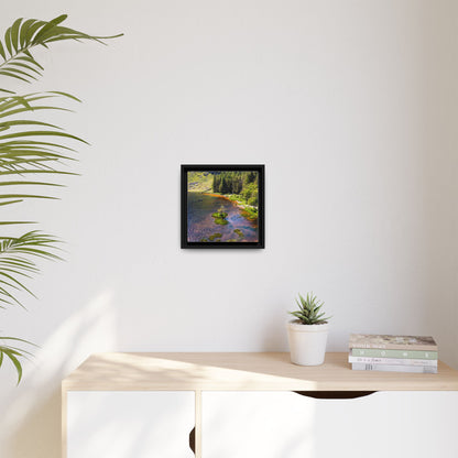 Gleanteenassig Forest Matte Canvas, Framed (Multi-color)