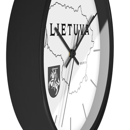 Lithuania Minimalistic Map Wall Clock - Modern Decor for Home & Office