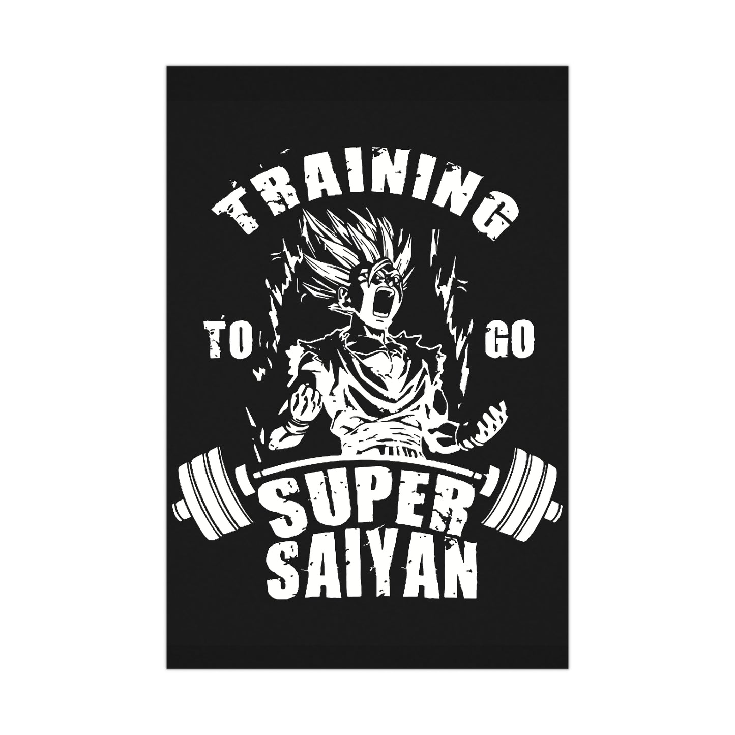 Super Saiyan Training Matte Poster - Fitness Motivation Wall Art
