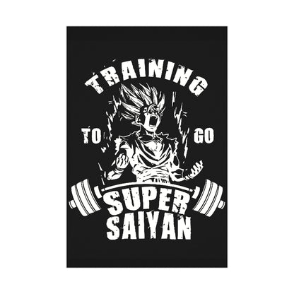 Super Saiyan Training Matte Poster - Fitness Motivation Wall Art