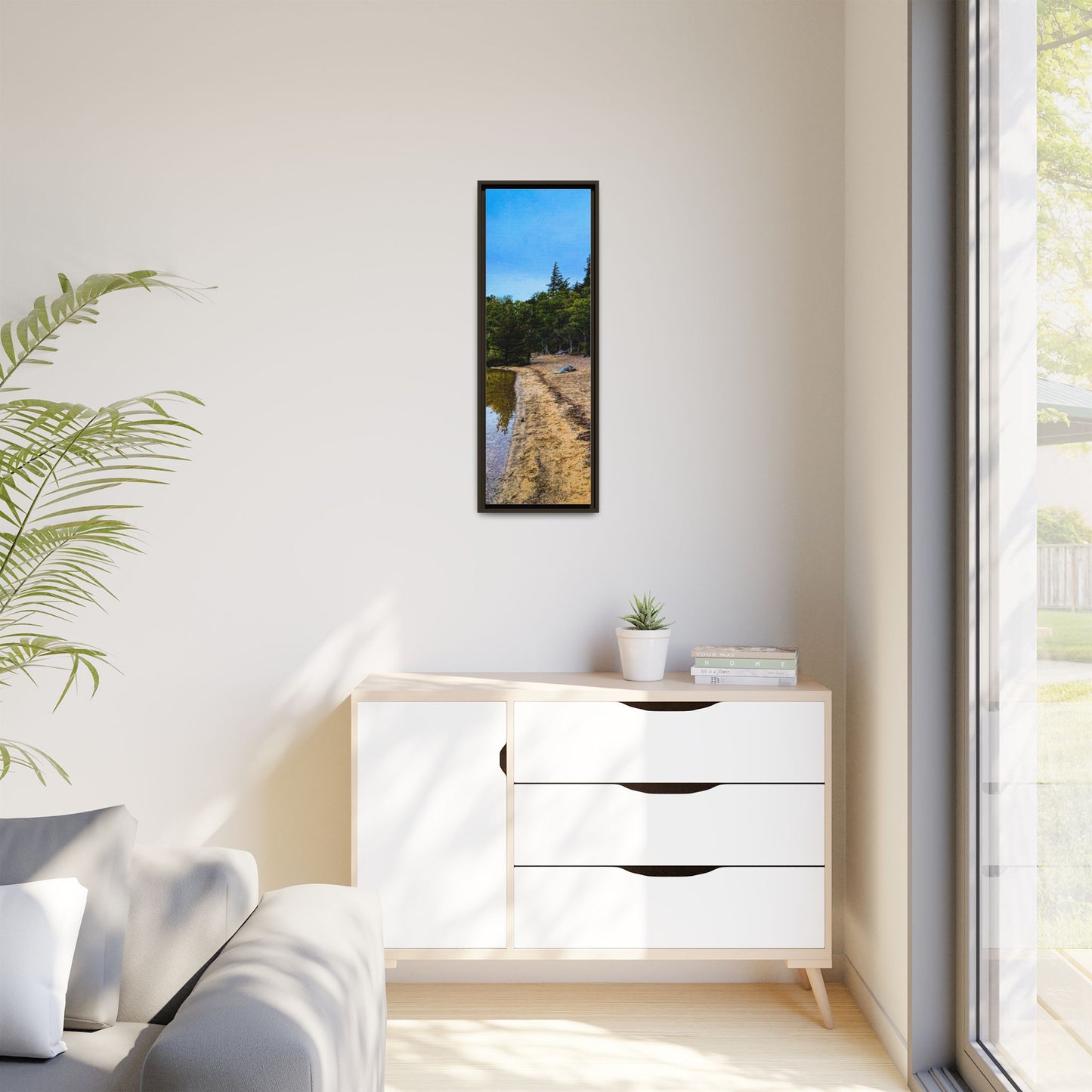 Killarney Beach Matte Canvas, Framed (Multi-color)