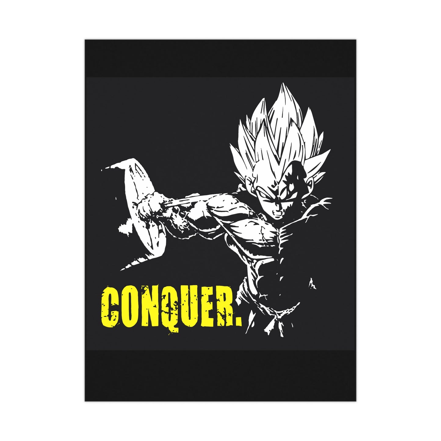 Conquer Matte Poster - Motivational Wall Art for Anime Fans