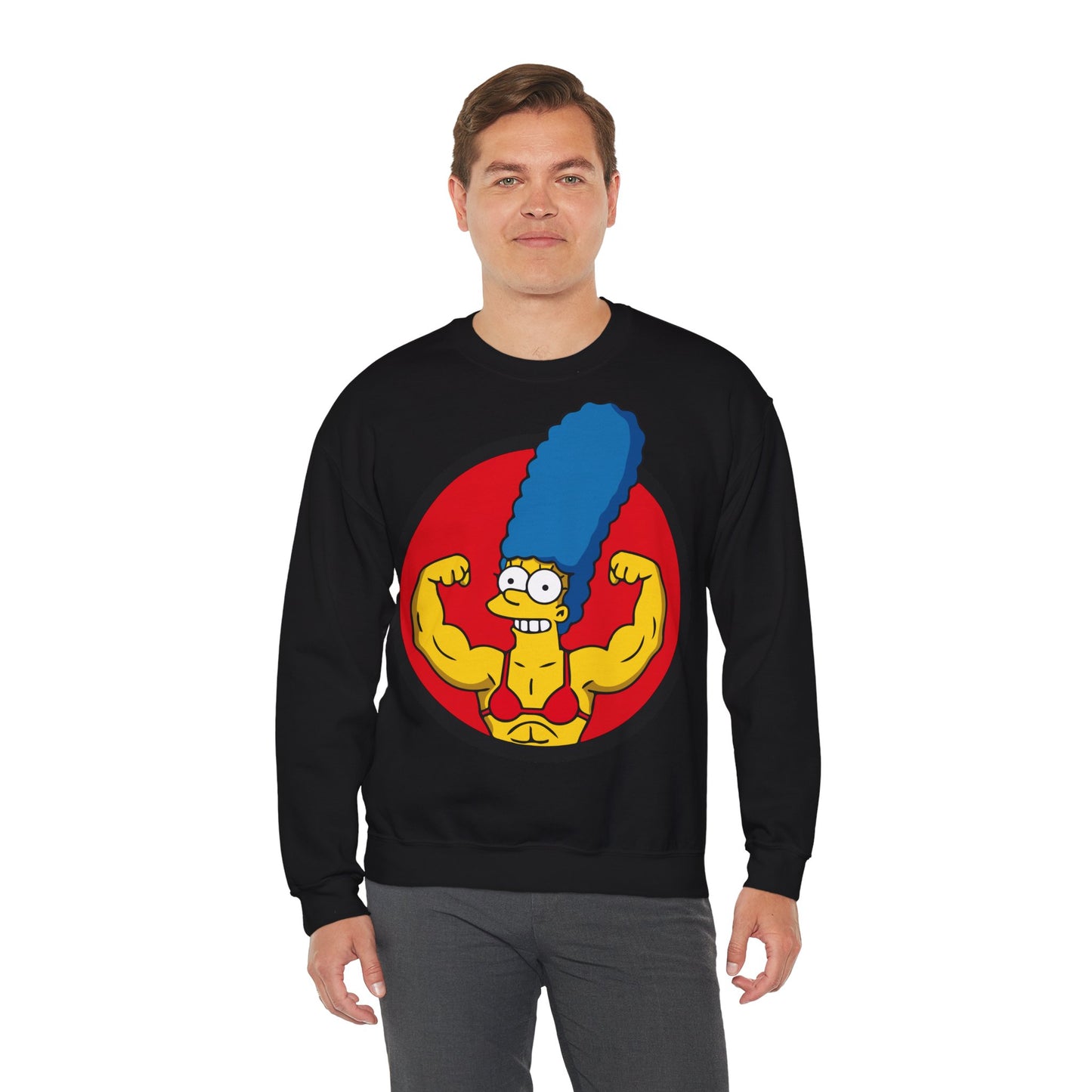 Marge Simpson Inspired Unisex Heavy Blend™ Crewneck Sweatshirt