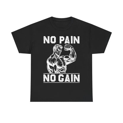 No Pain No Gain 12 Unisex Heavy Cotton Tee