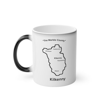 Kilkenny Magic Mug: Color - Changing Coffee Cup with Artistic Map Design