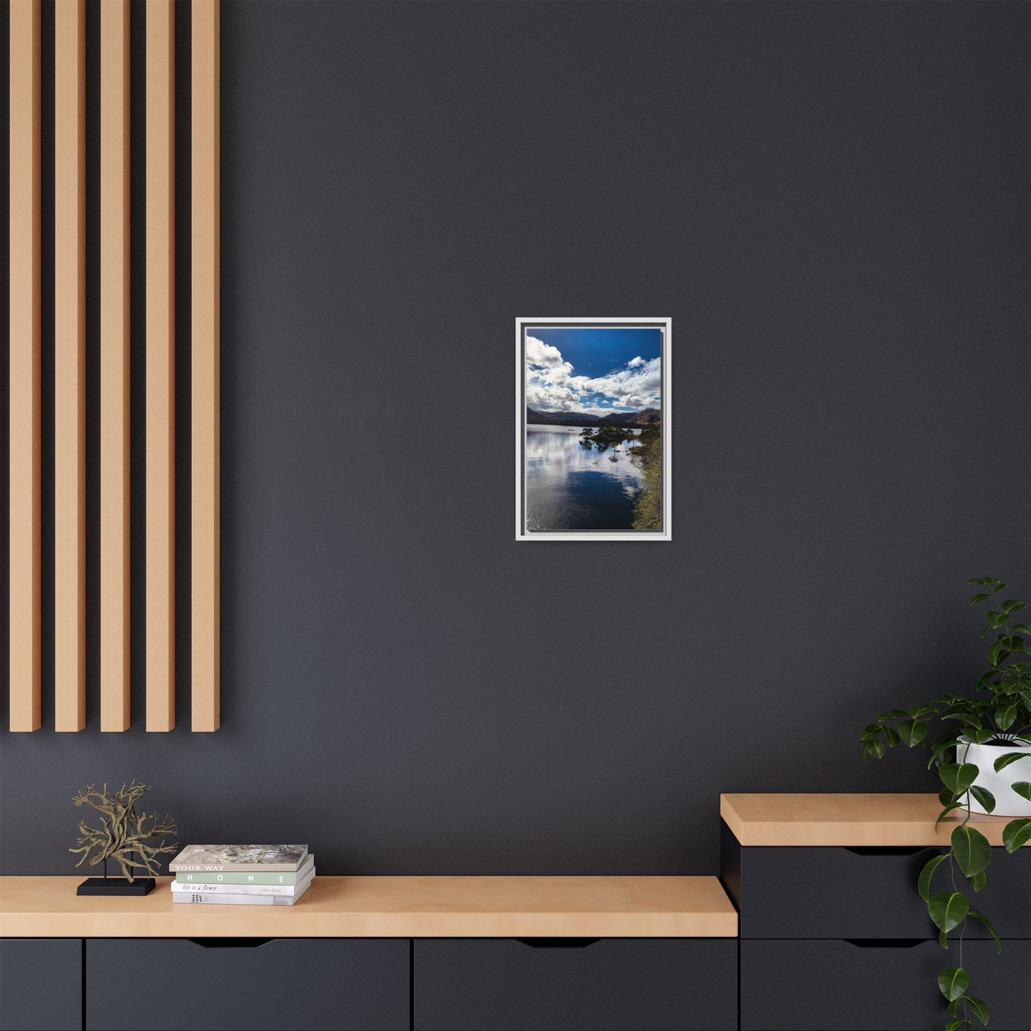Lake Matte Canvas, Framed (Multi-color)