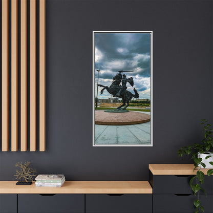Kaunas Matte Canvas, Framed (Multi-color)