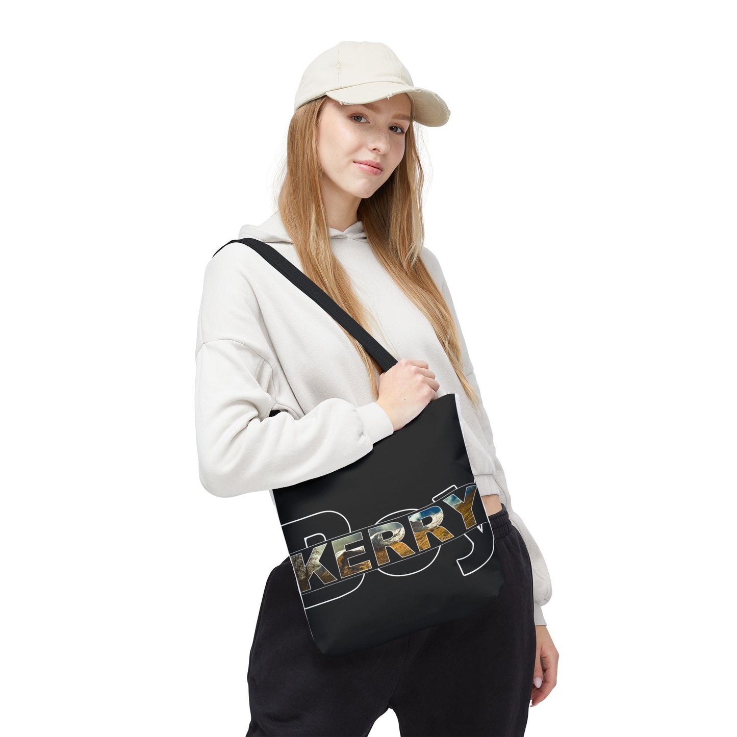 Kerry Boy Black - Black Tote Bag (AOP)