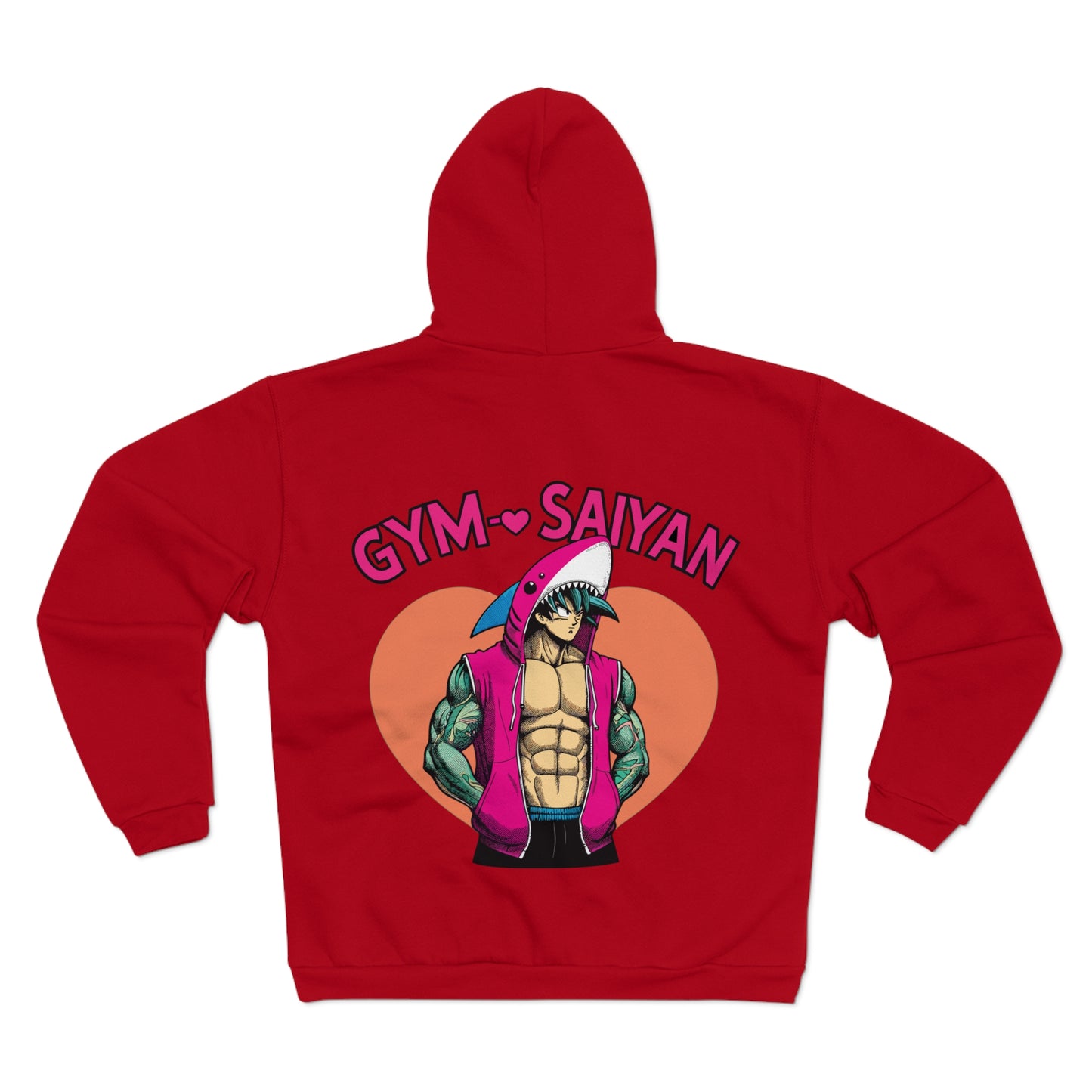 Gym Saiyan Goku Shark Unisex Hooded Zip Sweatshirt