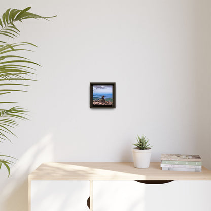 Mount Brandon Top Matte Canvas, Framed (Multi-color)