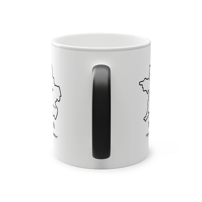 Meath Magic Mug: Color - Changing Coffee Cup with Artistic Map Design