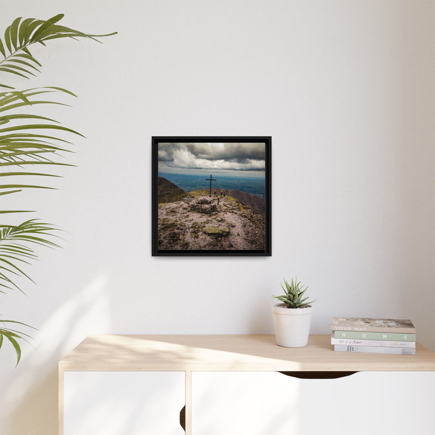 Carrauntoohil Summit Matte Canvas, Framed (Multi-color)
