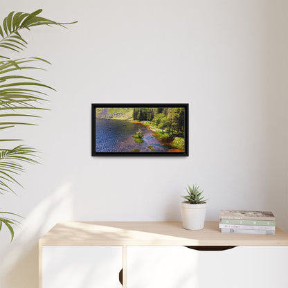 Gleanteenassig Forest Matte Canvas, Framed (Multi-color)