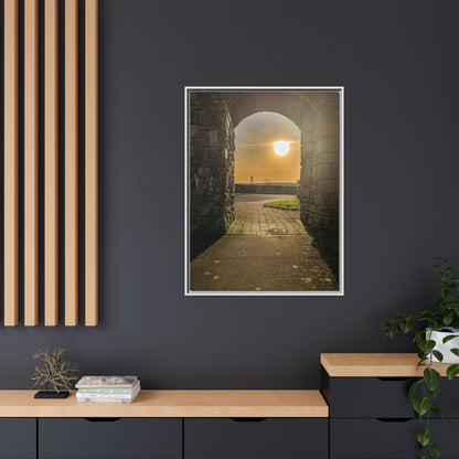 Pillars Matte Canvas, Framed (Multi-color)