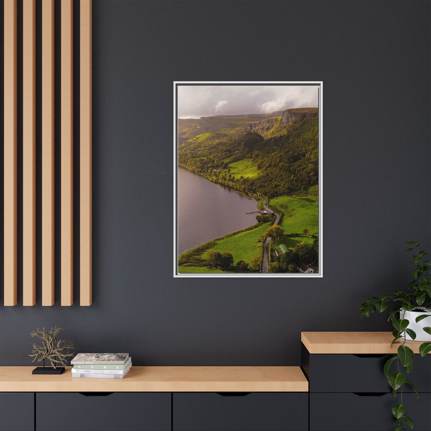 South in Aghadh an Aird or The Devil's Cheney Matte Canvas, Framed (Multi-color)