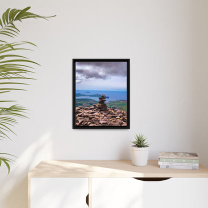 Mount Brandon Top Matte Canvas, Framed (Multi-color)