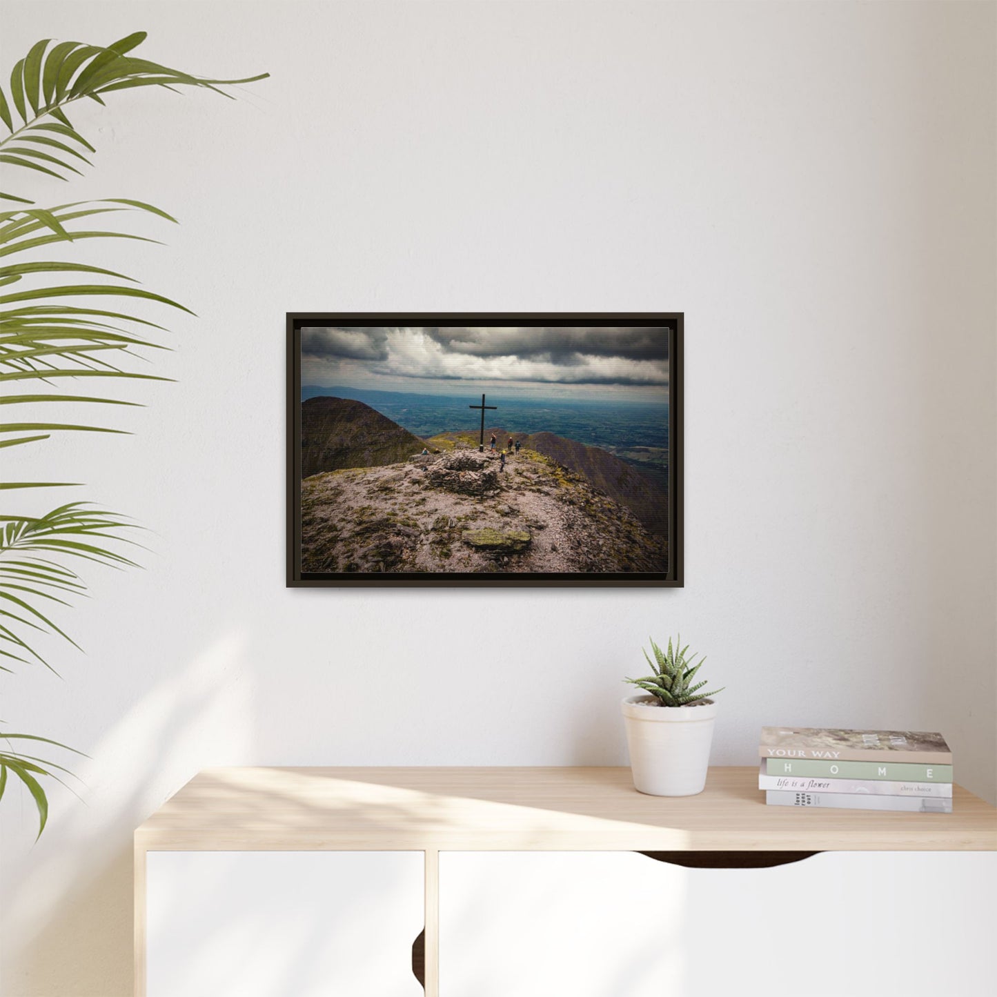Carrauntoohil Summit Matte Canvas, Framed (Multi-color)
