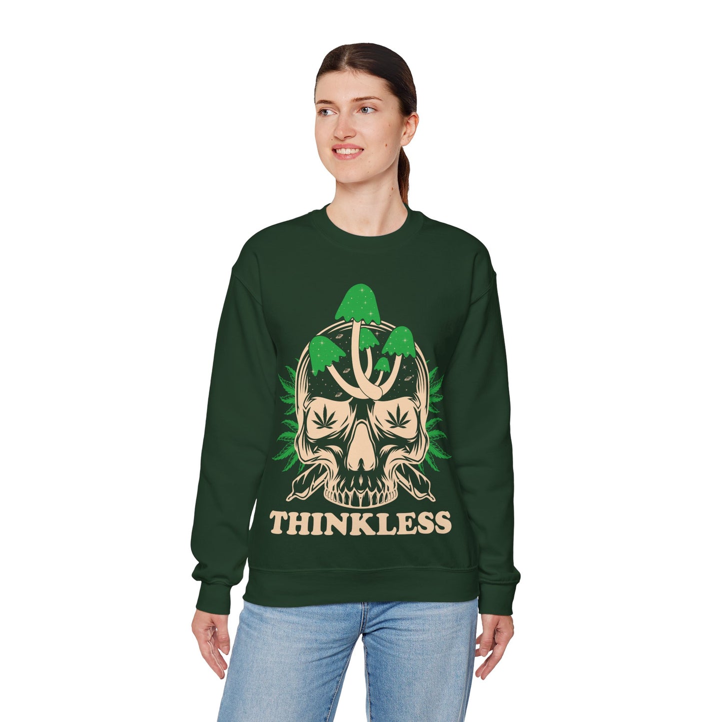 Mushroom Skull 'THINKLESS' Sweatshirt