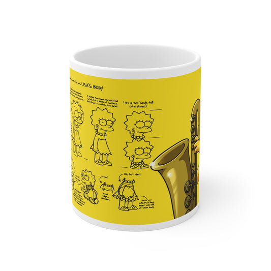 Lisa Cartoon Coffee Mug - Fun 11oz & 15oz Ceramic Cups