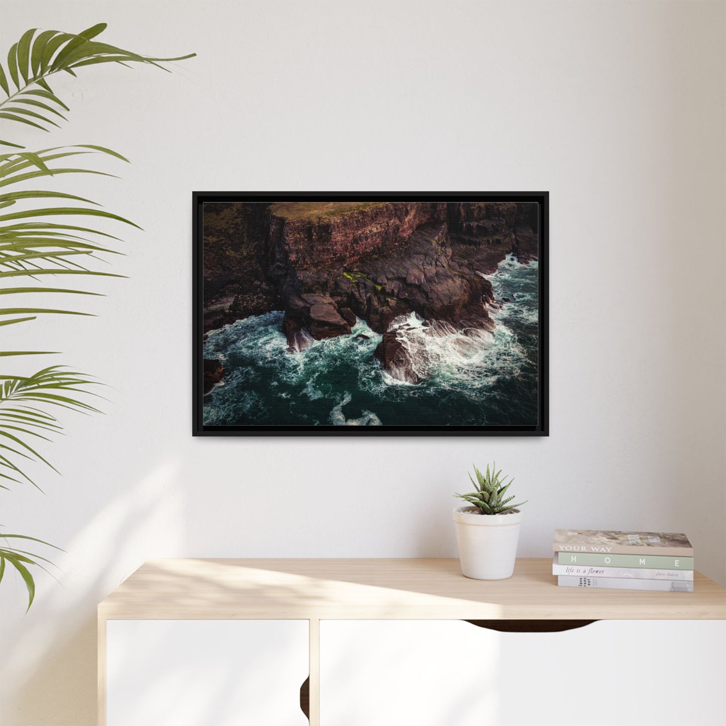 Kerry Head Matte Canvas, Framed (Multi-color)