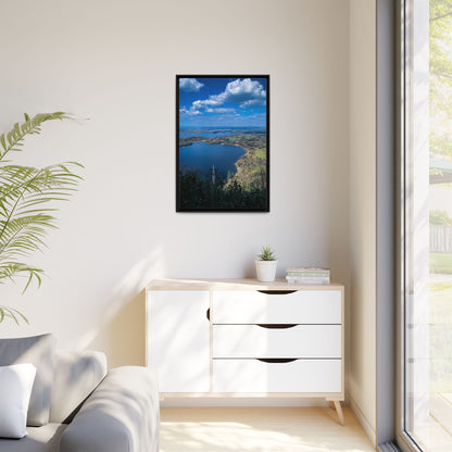 Kuckross Lake Matte Canvas, Framed (Multi-color)