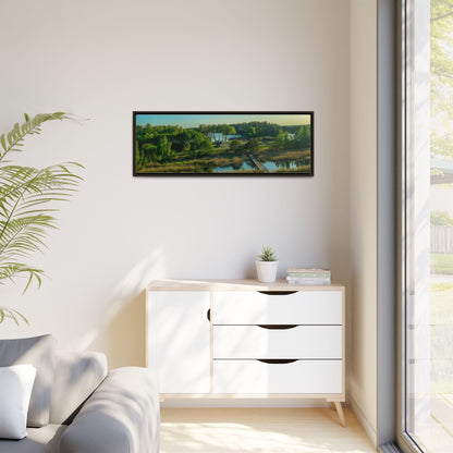 Zageres Lake Matte Canvas, Framed (Multi-color)